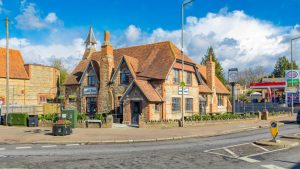 Outside photo of the Old School House on a sunny day